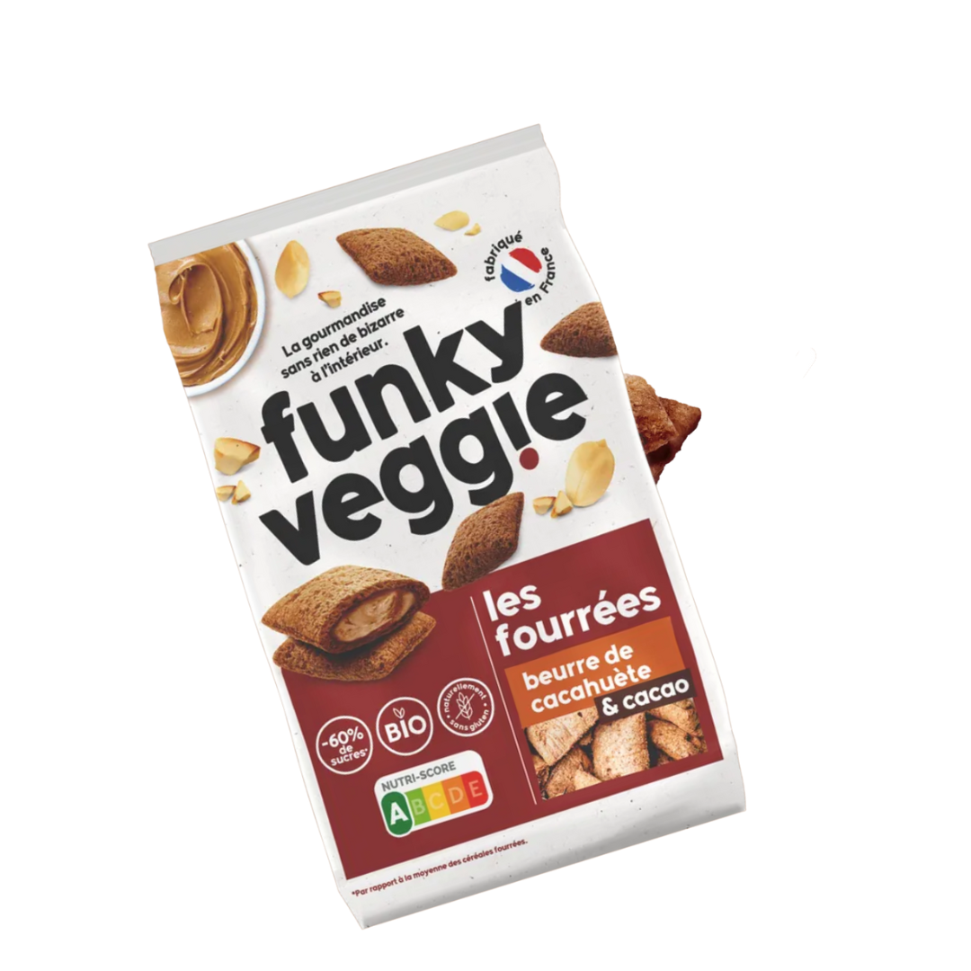 Les Fourrées - Beurre de cacahuète & Cacao BIO, Funky Veggie (250