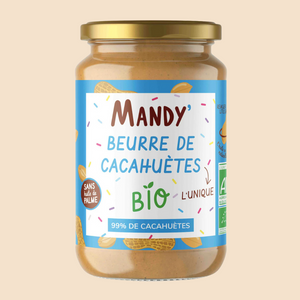 Beurre de cacahuète Bio 340g - Mandy'