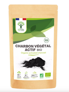 Charbon végétal actif Bio en poudre  - Bioptimal