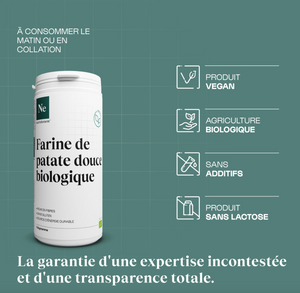 Farine de patate douce Bio 1 Kg - Nutrielement