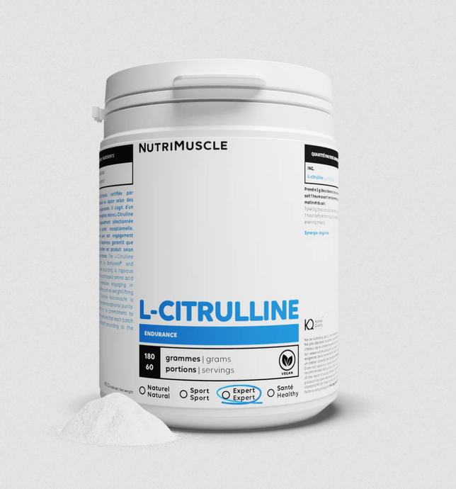 Citrulline (L-citrulline base) en poudre - NUTRIMUSCLE
