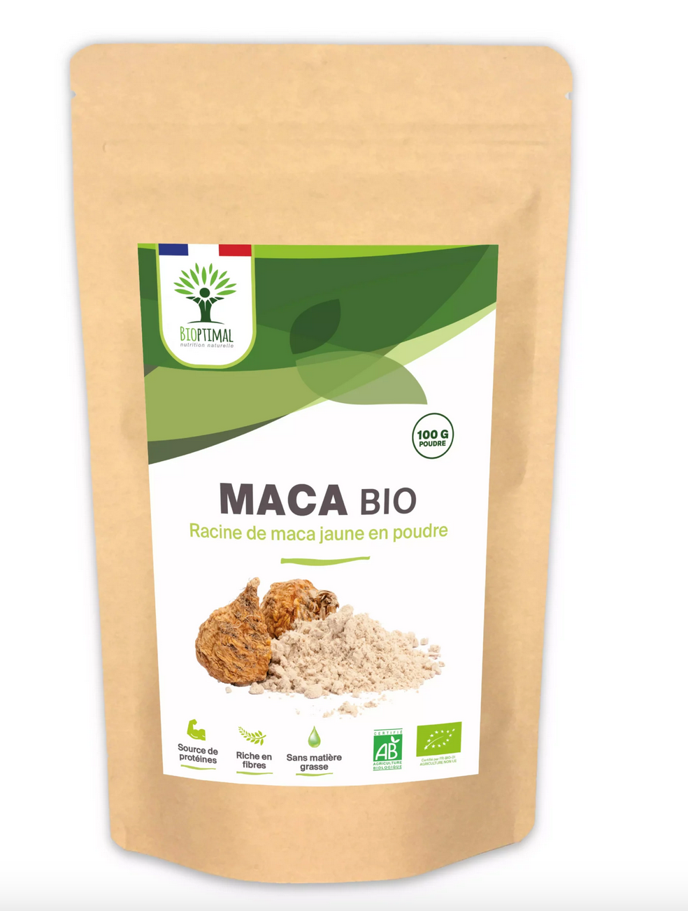 Maca bio poudre - Bioptimal