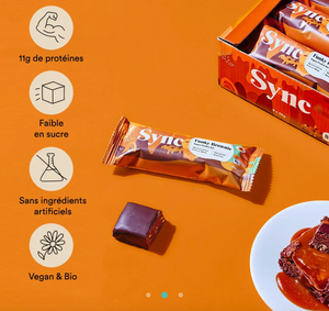 Barre protéinée Bio et Vegan - SYNC