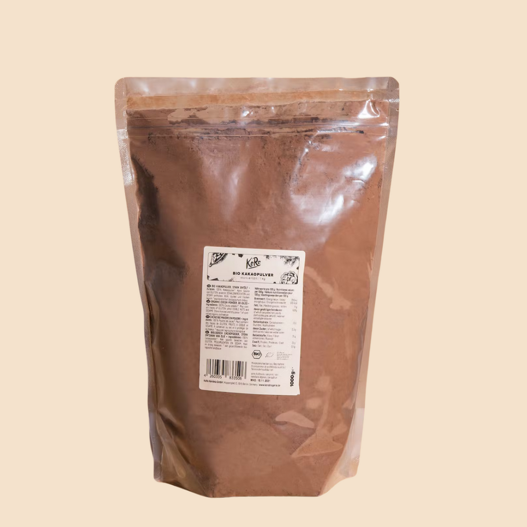 Cacao bio maigre KORO en poudre 1 kg