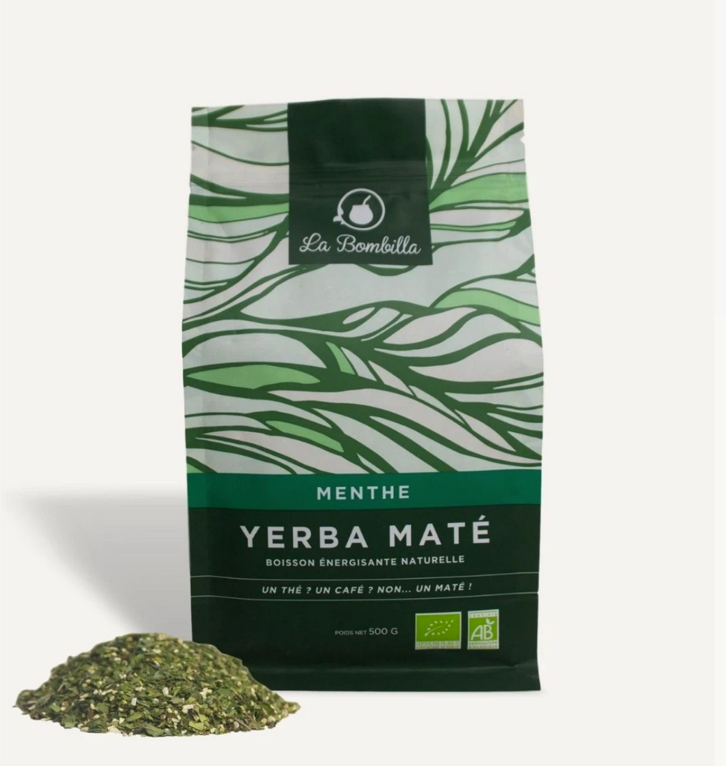 Maté Bio 500g Bombilla - Maté Bio Menthe 500g - BEST FIT | 