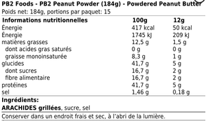 Beurre de cacahuète en poudre l Vegan PB2 - BEST FIT | 