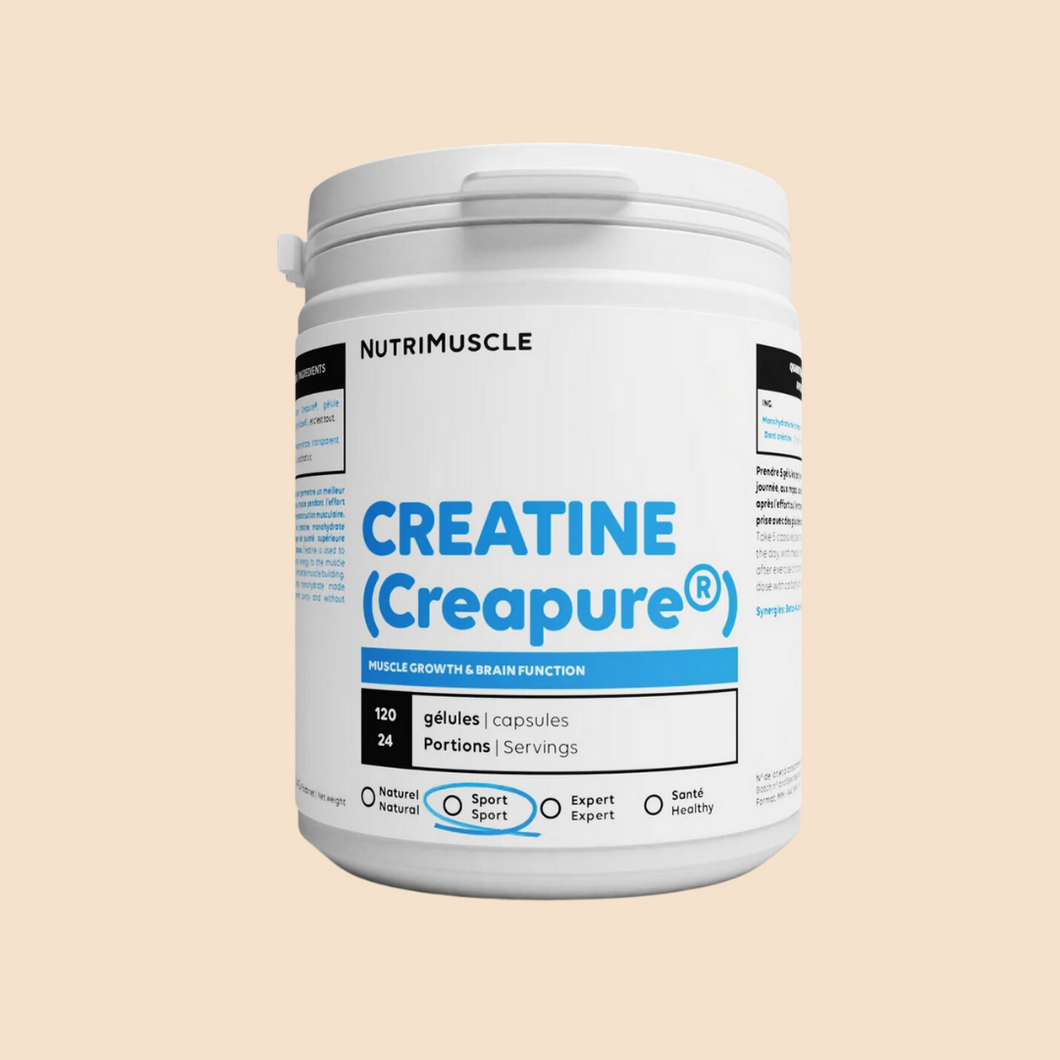 Créatine (Creapure®) en gélules - Nutrimuscle