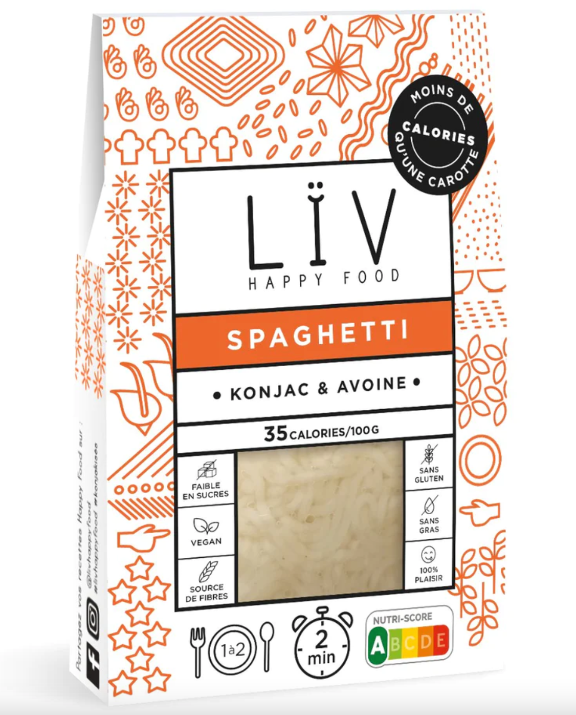 Spaghetti de konjac 200g - Liv – BEST FIT